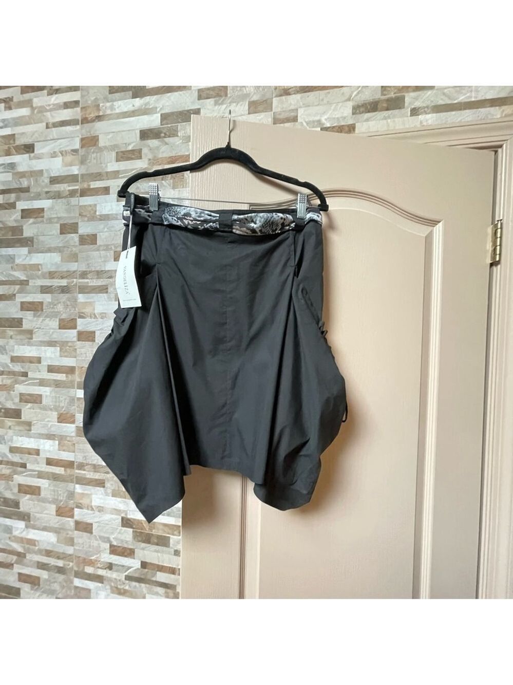 VANGELIZA black asymmetrical full skirt Sz M Dark Coquette, Whimsigoth, Grunge - Picture 11 of 16